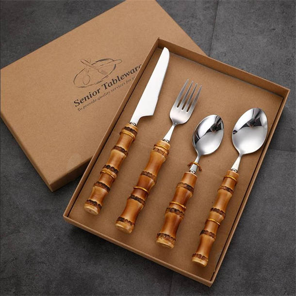 Bay Isle Home™ Abate Stainless Steel Flatware Set Service for 6 Wayfair